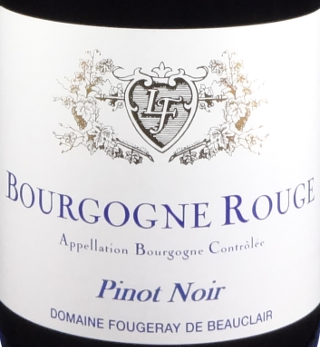 Fougeray de Beauclair Bourgogne Rouge Pinot Noir 2014
